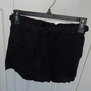 Black flowy shorts